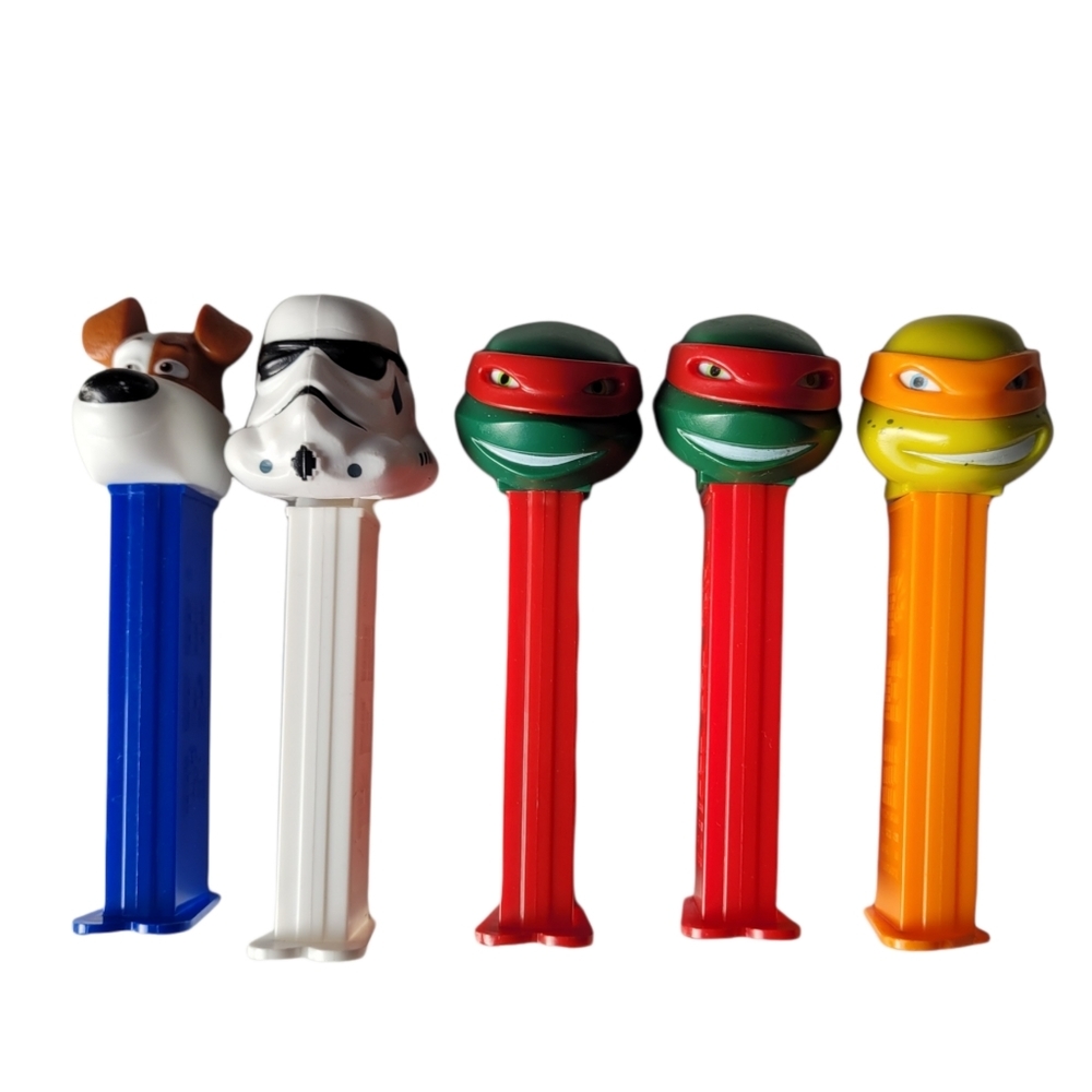 Set of 5 Pez candy dispenser